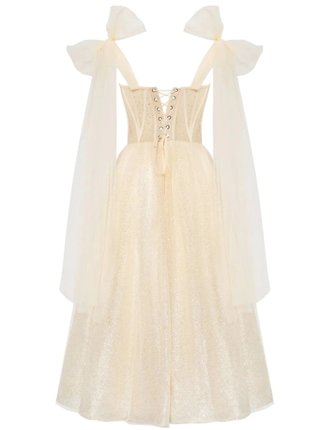 Wholesa  A-Line Prom Dresses Elegant Dress Formal Tea Length Sleeveless Sweetheart Tulle with Pleats Sequin