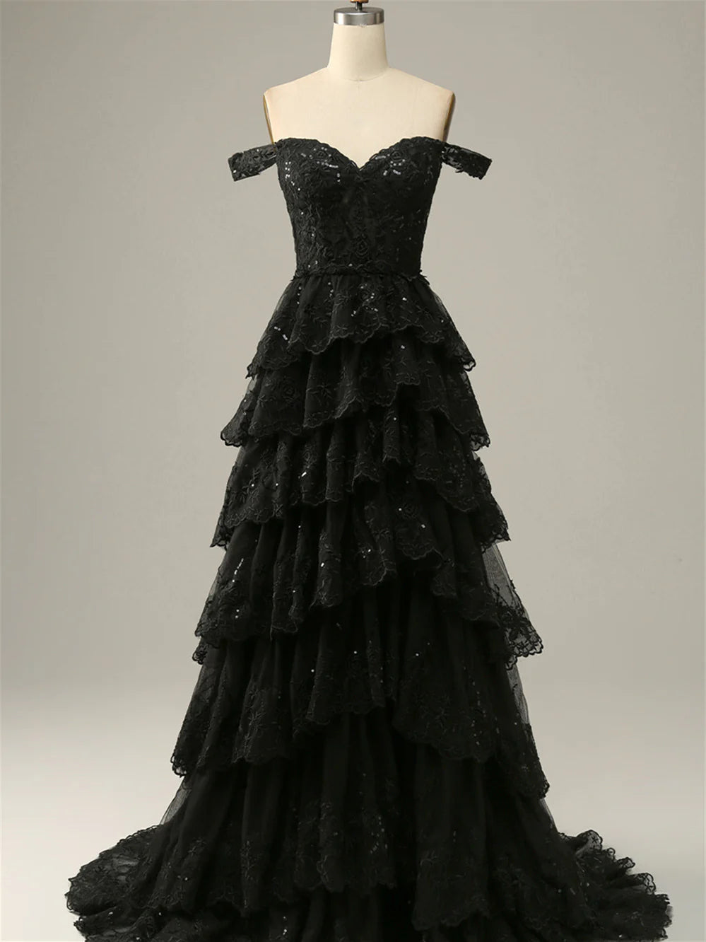 Wholesa A-Line Sweetheart Off The Shoulder Sleeveless Floor-Length Evening Dress