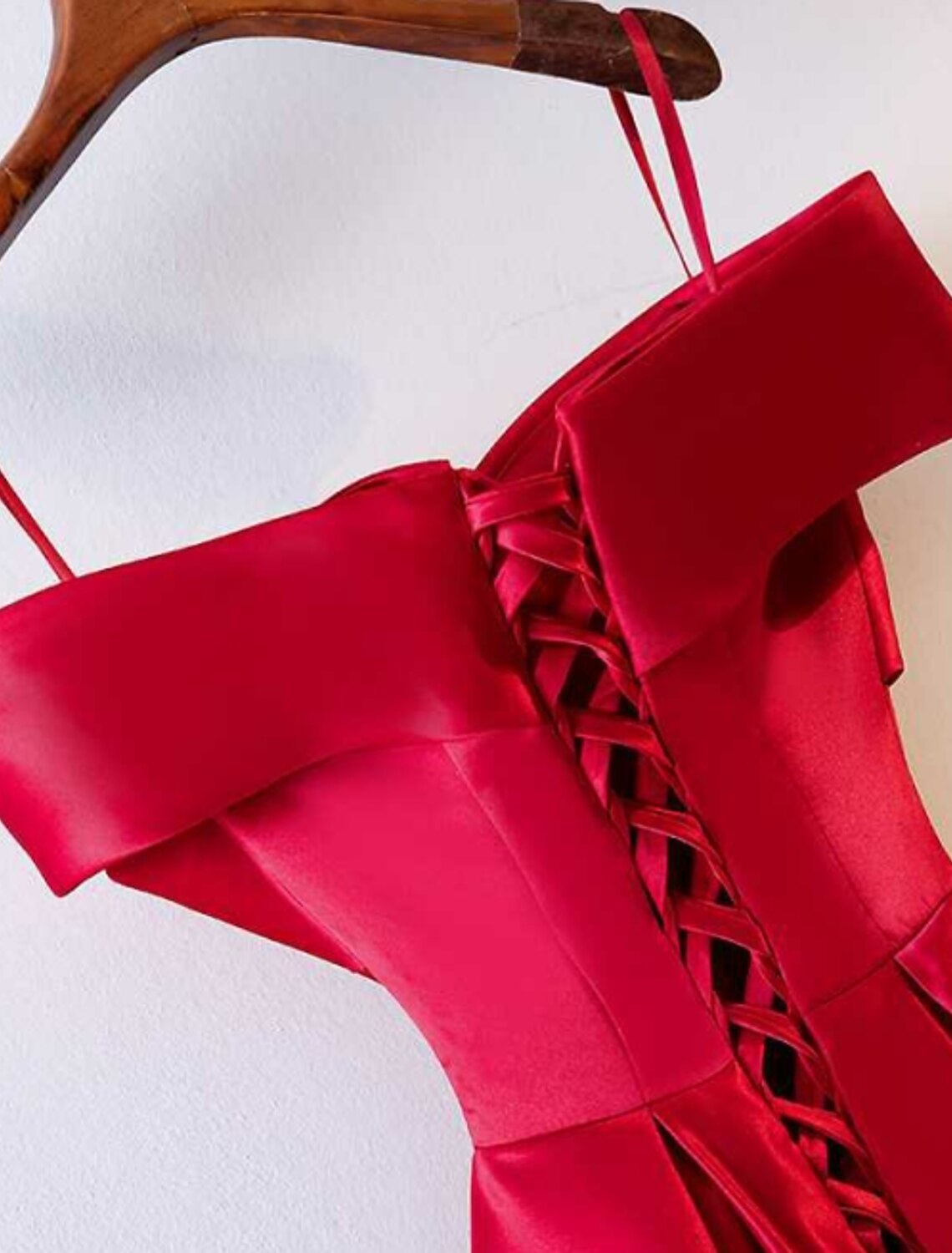 wholesale  A-Line Prom Dresses Open Back Dress Wedding Guest Prom Floor Length Short Sleeve Off Shoulder Satin with Ruched