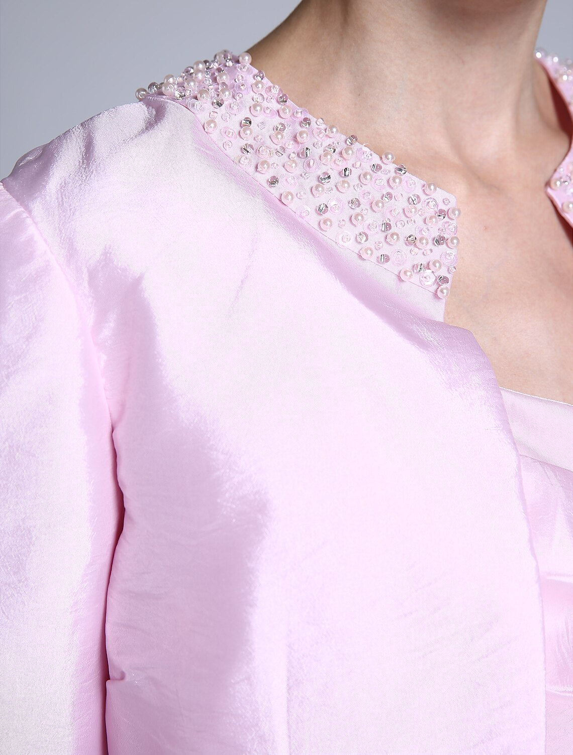 wholesale  Sheath / Column Mother of the Bride Dress Scoop Neck Floor Length Chiffon 3/4 Length Sleeve No with Beading