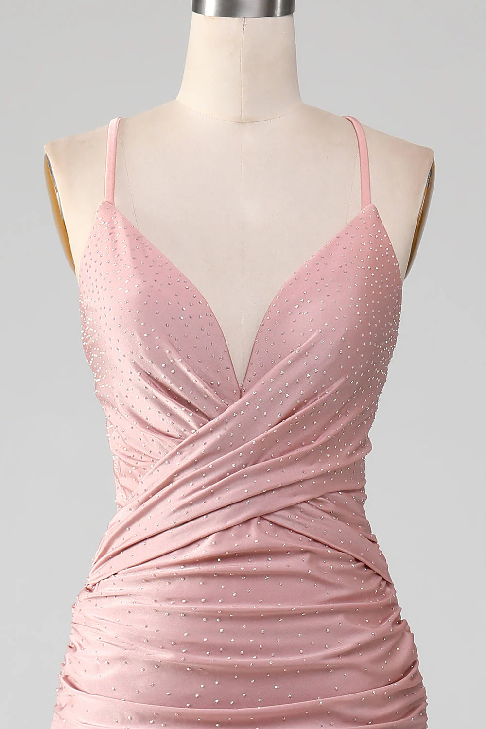 Wholesa Mermaid Sparkly Beaded Long Prom Dress