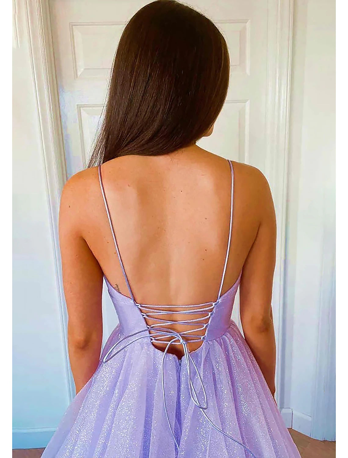 wholesale  Ball Gown A-Line Prom Dresses Sparkle & Shine Dress Formal Wedding Party Dress Floor Length Sleeveless Sweetheart Tulle Backless with Pleats Ruffles