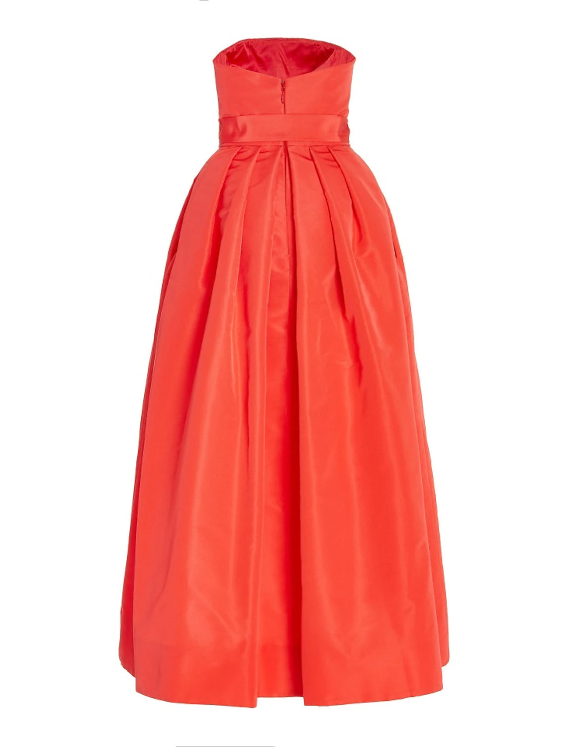 Wholesa A-Line Cocktail Dresses Minimalist Dress Wedding Guest Homecoming Tea Length Sleeveless Strapless Satin with Sash / Ribbon Pure Color