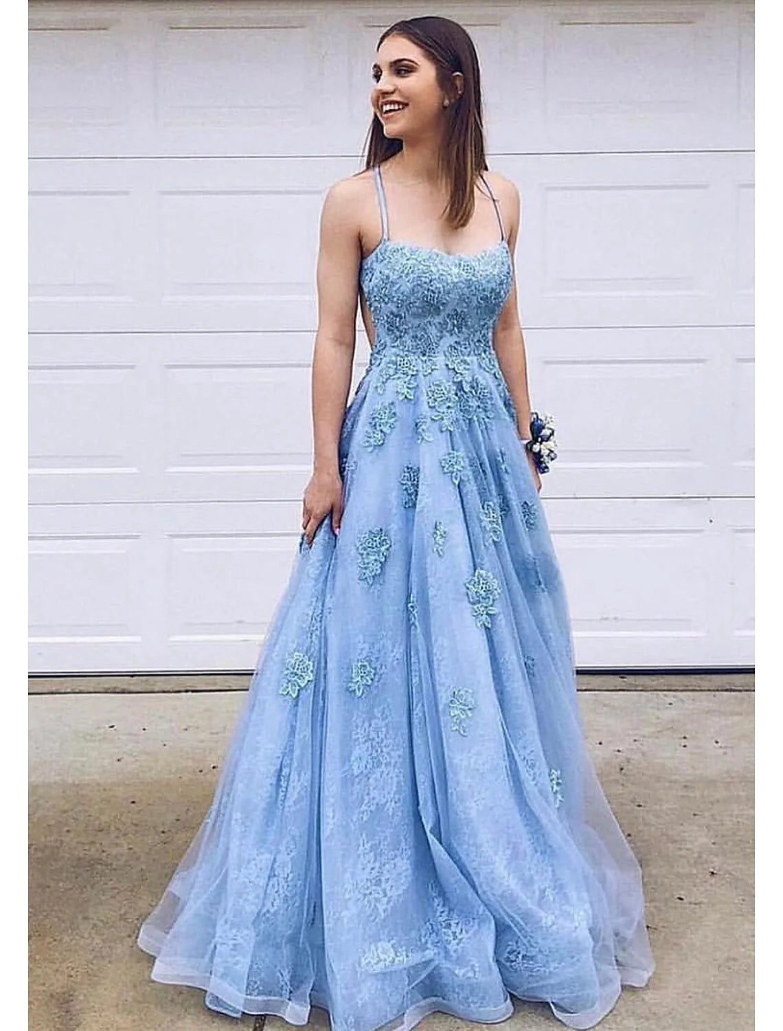 Wholesa Ball Gown A-Line Evening Dresses Sparkle & Shine Dress Formal Floor Length Sleeveless Sweetheart Neckline Tulle Backless with Pleats Ruffles