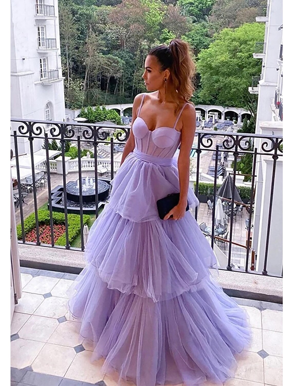 wholesale   Ball Gown Prom Dresses Vintage Dress Formal Wedding Party Floor Length Sleeveless Sweetheart Tulle Backless with Pleats Ruched