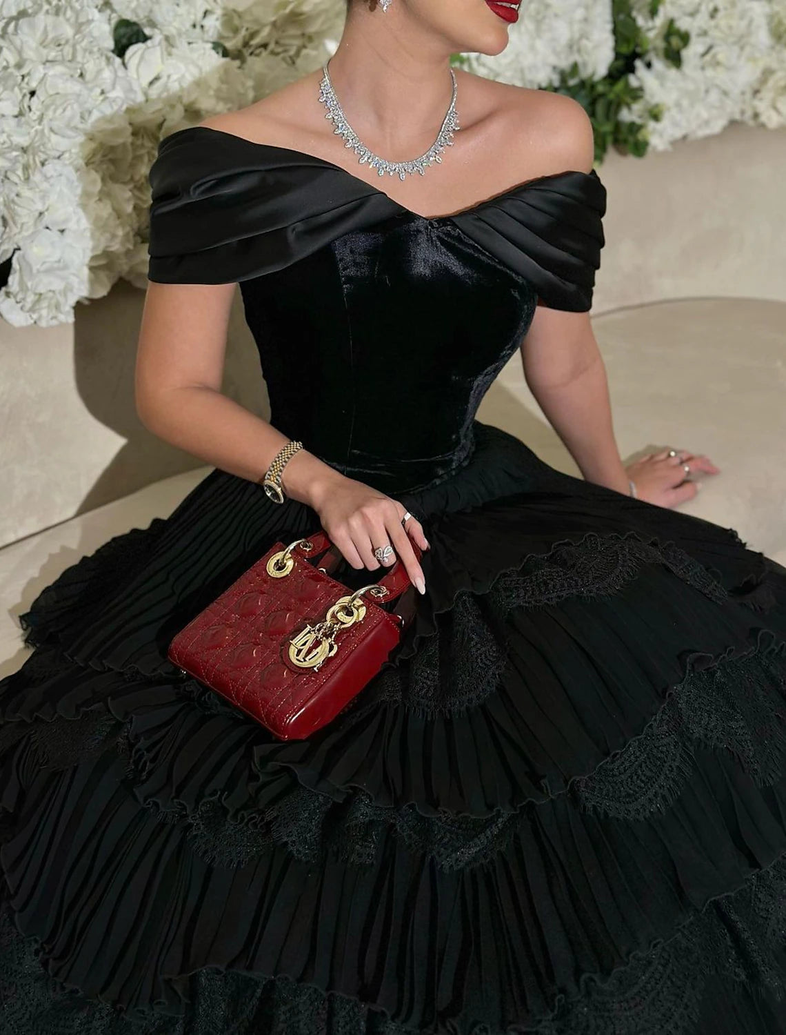 Wholesa A-Line Prom Dresses Elegant Dress Formal Prom Floor Length Short Sleeve Sweetheart Lace with Ruched