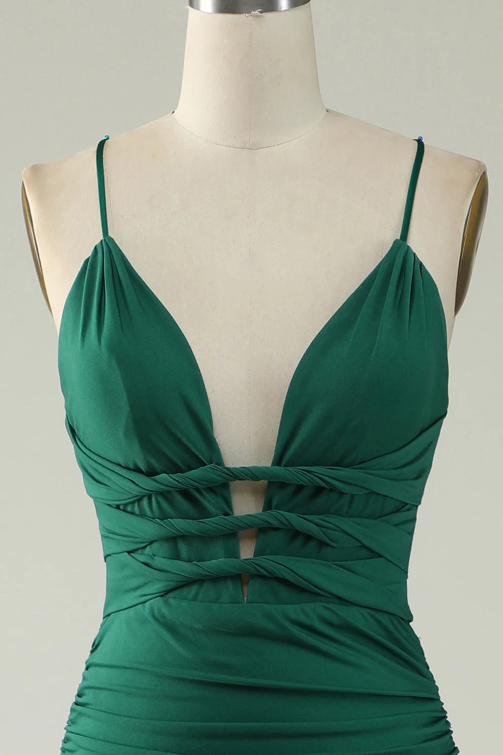 Wholesa Mermaid Deep V-Neck Long Prom Dress