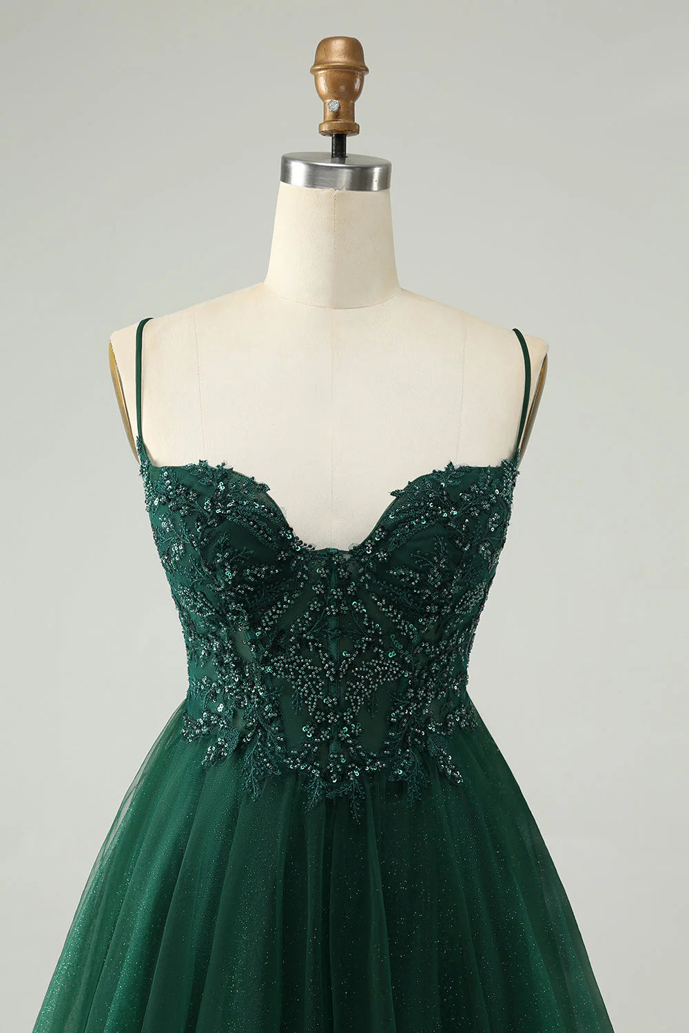 Wholesa A-Line Glitter Beaded Appliques Tulle Short Prom Dress Homecoming Dresses