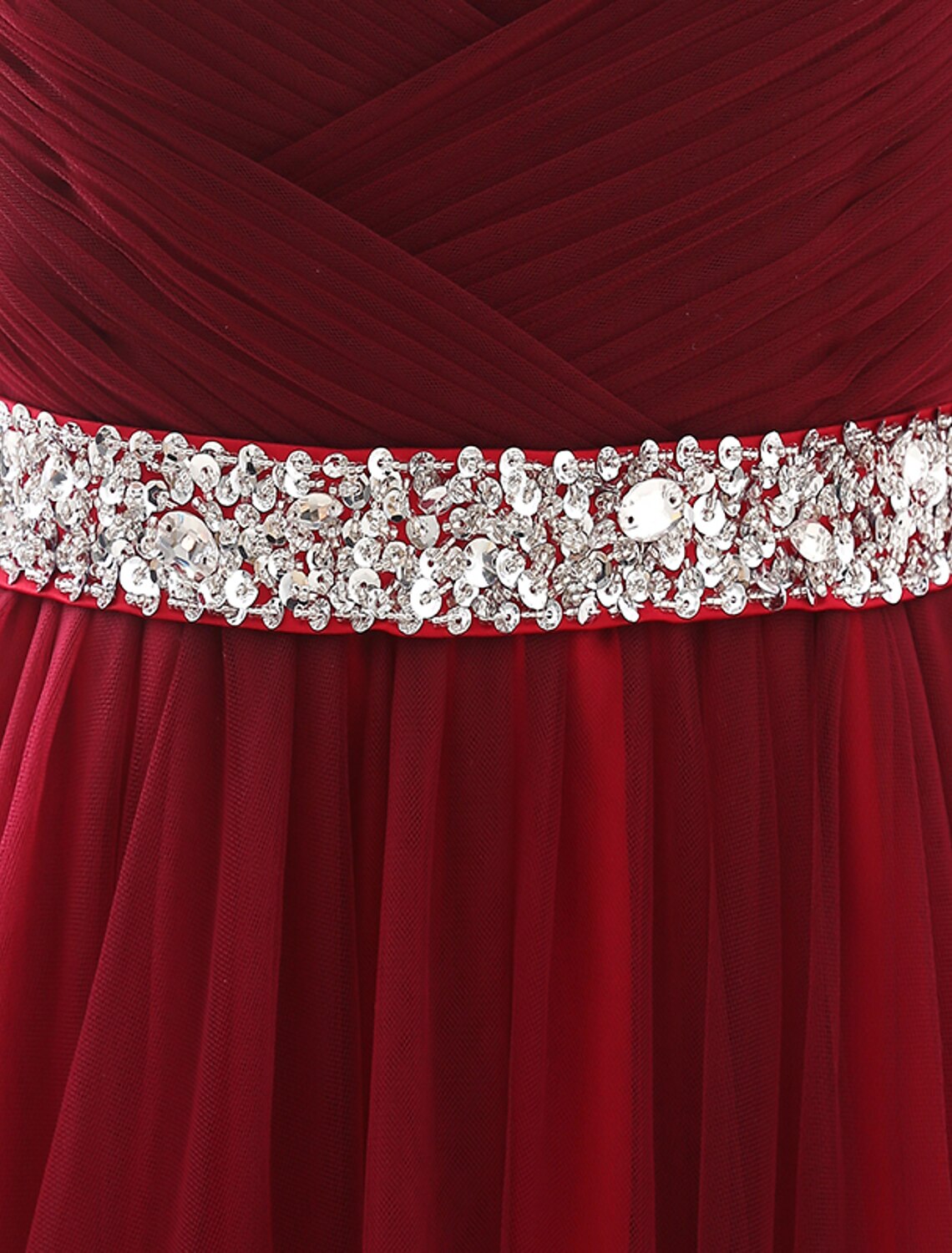 wholesale  A-Line Elegant Quinceanera Prom Valentine's Day Dress Strapless Sleeveless Chapel Train Satin with Crystals