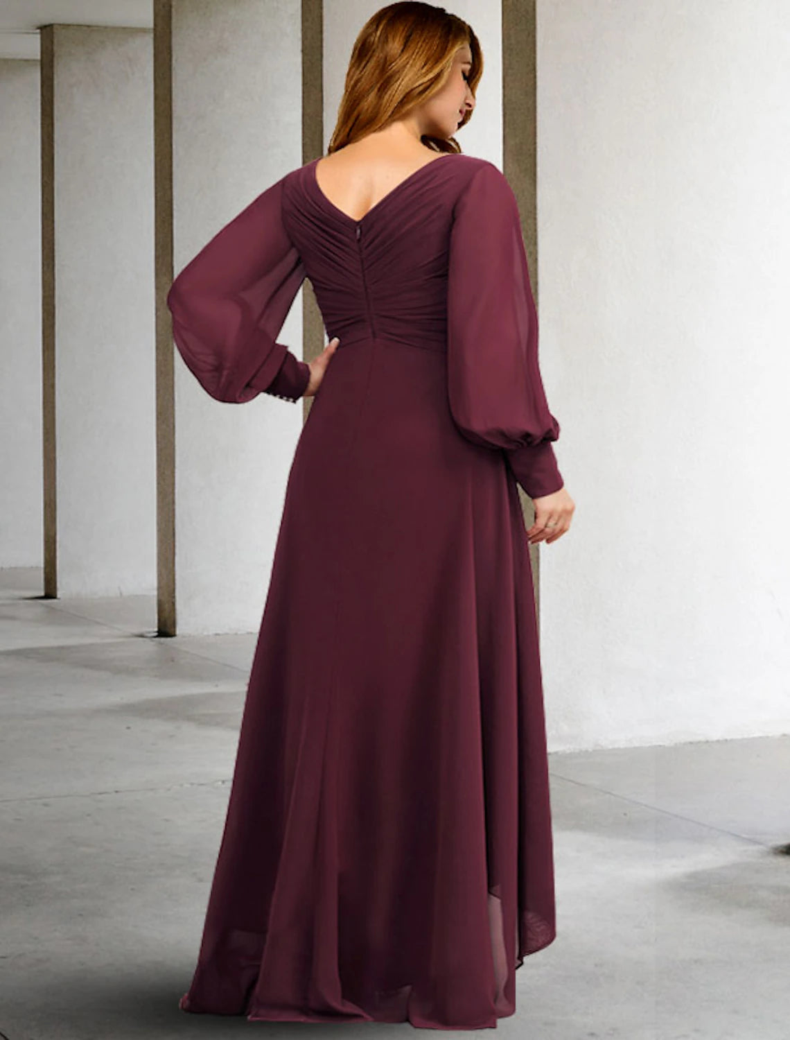 wholesale A-Line Mother of the Bride Dresses Plus Size Hide Belly Curve Elegant Dress Formal Floor Length Short Sleeve Off Shoulder Chiffon with Pleats Ruched