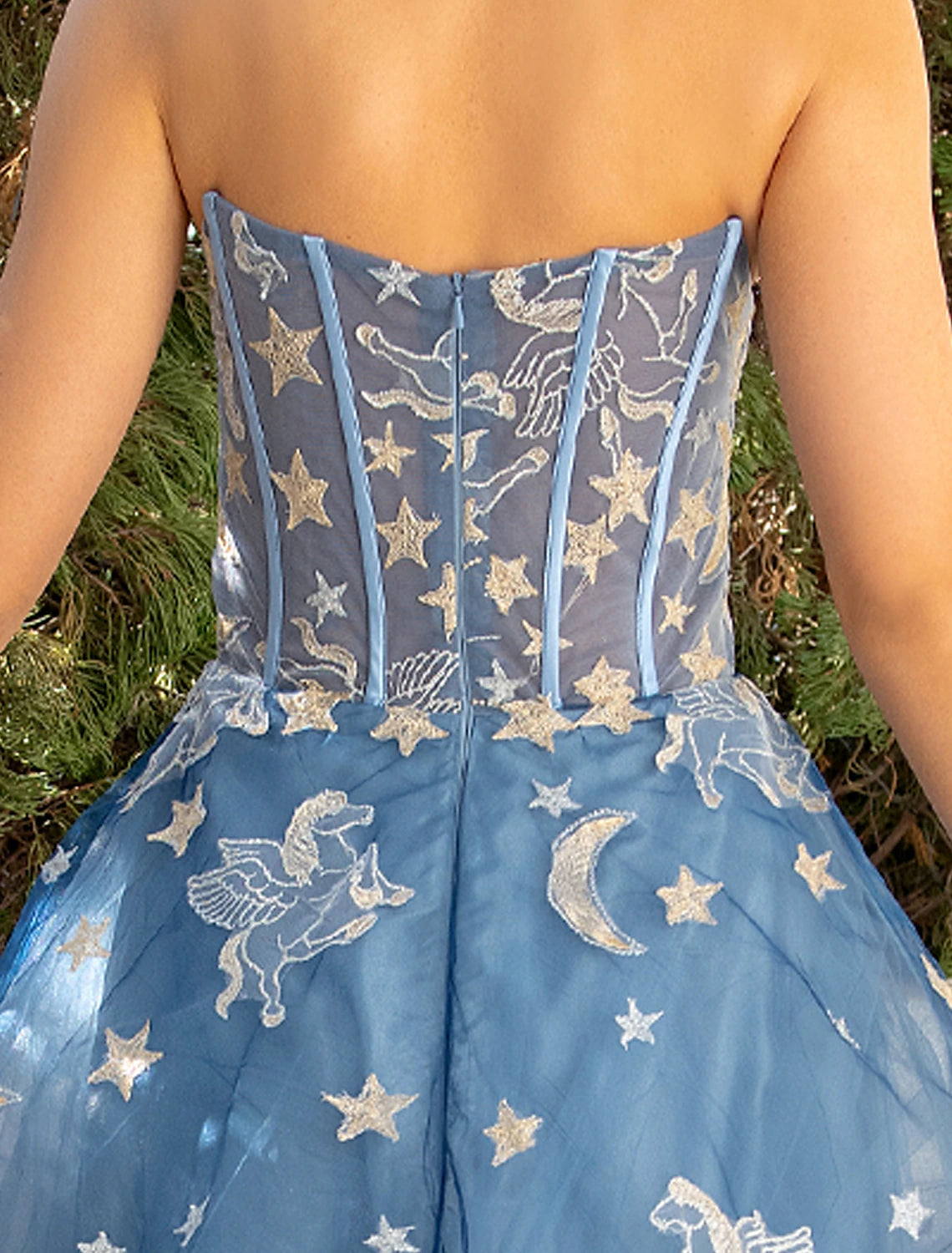 Wholesa Ball Gown Prom Dresses Luxurious Dress Wedding Party Birthday Court Train Sleeveless Strapless Lace with Sequin Appliques