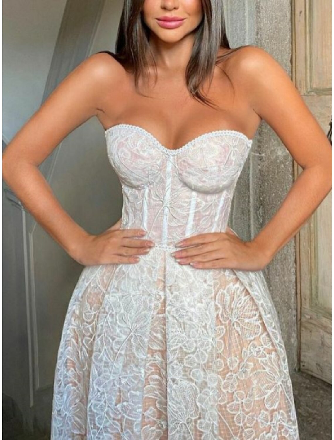 Wholesa Black Wedding Dresses Formal A-Line Scoop Neck Sleeveless Floor Length Lace Satin Fall Halloween Reception Bridal Gowns With Pleats Beading
