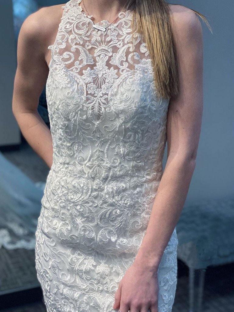 Wholesa Mermaid Lace Train Racer Back Wedding Gown Wedding Dress