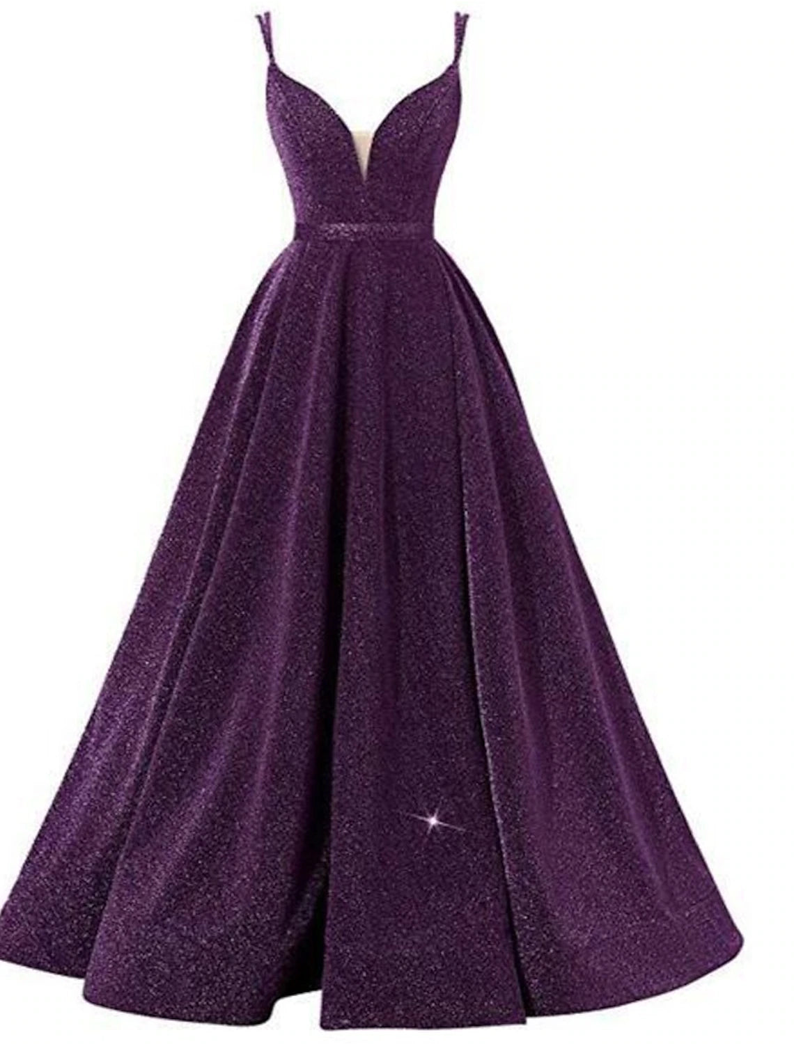 wholesale  A-Line Beautiful Back Sexy Wedding Guest Formal Evening Birthday Dress Spaghetti Strap Sleeveless Floor Length Sequined with Pleats Sequin