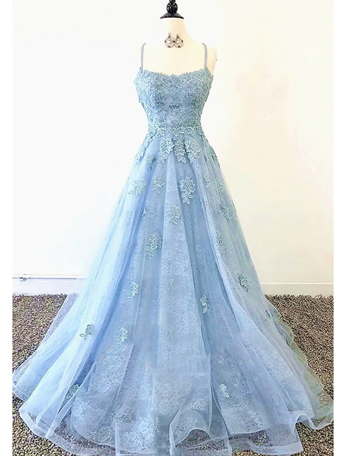 Wholesa Ball Gown A-Line Evening Dresses Sparkle & Shine Dress Formal Floor Length Sleeveless Sweetheart Neckline Tulle Backless with Pleats Ruffles