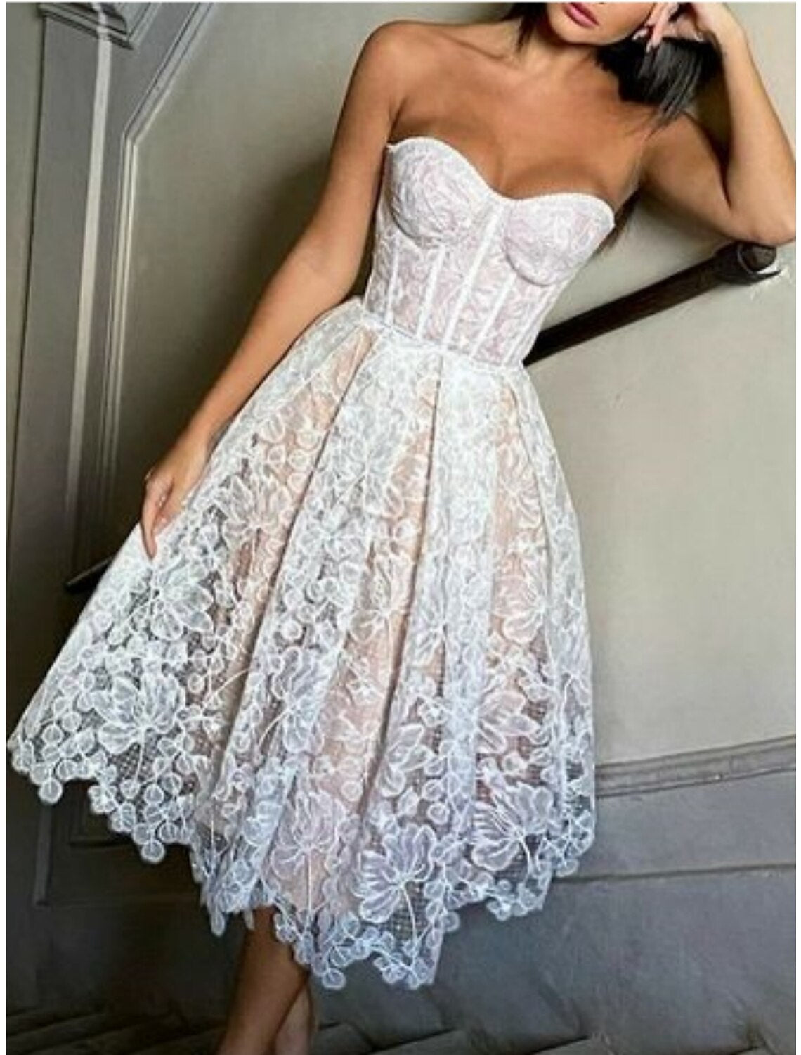 Wholesa Black Wedding Dresses Formal A-Line Scoop Neck Sleeveless Floor Length Lace Satin Fall Halloween Reception Bridal Gowns With Pleats Beading
