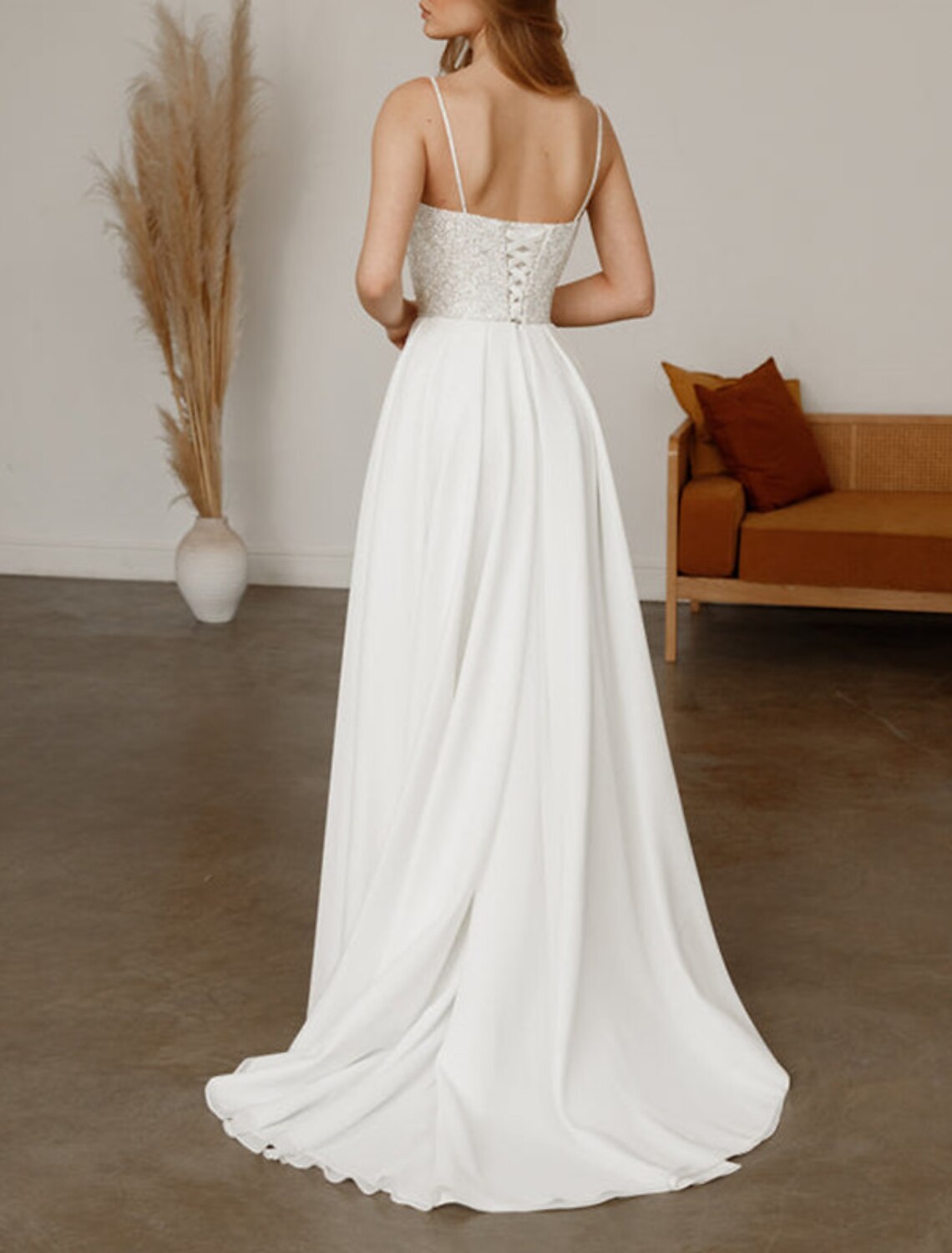 Wholesa A-Line Prom Dresses Glittering Dress Wedding Guest Wedding Party Court Train Sleeveless Spaghetti Strap Tulle with Sequin