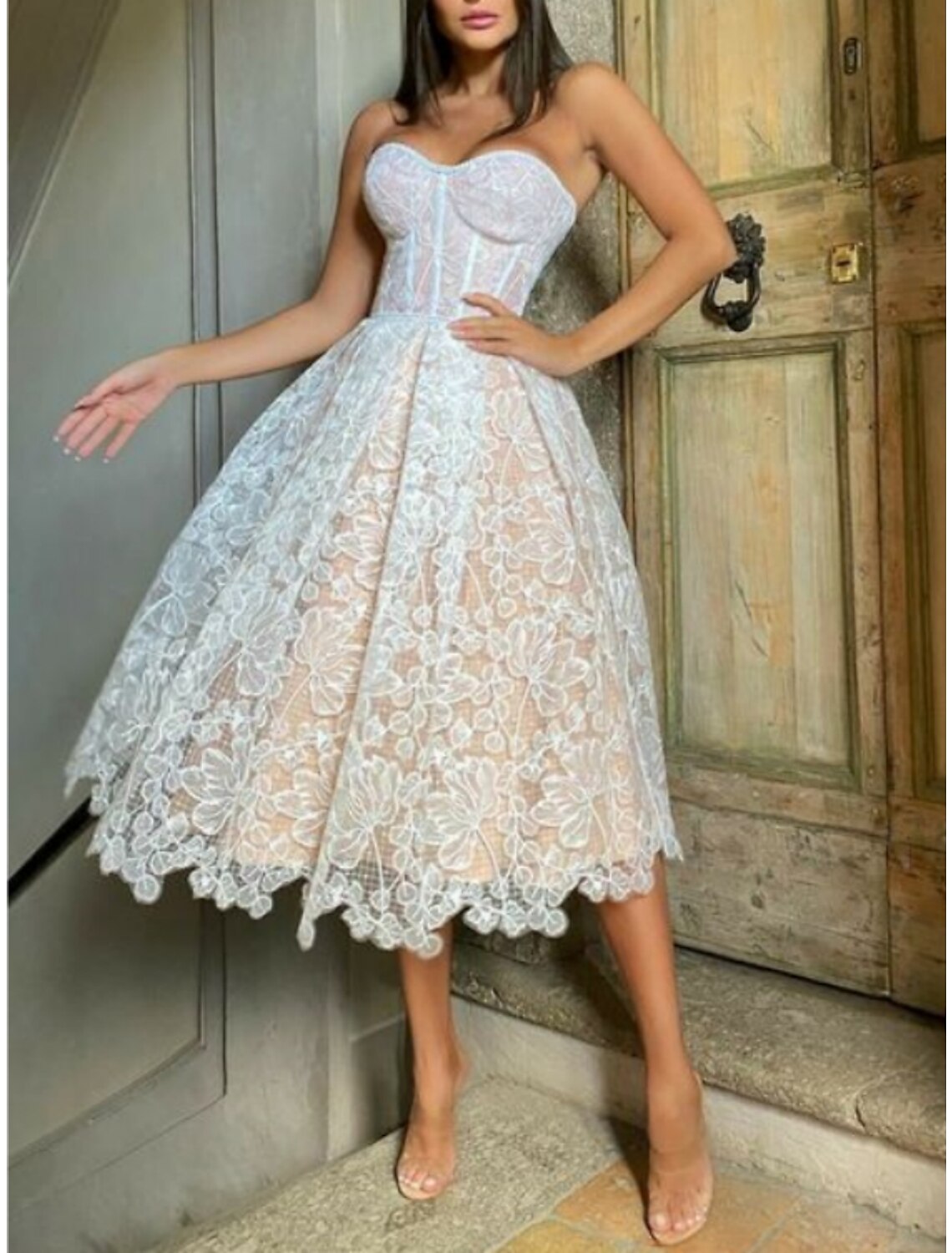 Wholesa Black Wedding Dresses Formal A-Line Scoop Neck Sleeveless Floor Length Lace Satin Fall Halloween Reception Bridal Gowns With Pleats Beading
