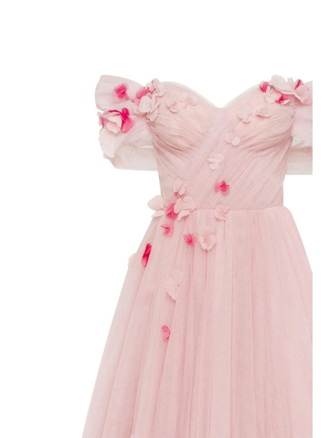 wholesale   Ball Gown Sheath / Column Homecoming Dresses Floral Dress Quinceanera Prom Floor Length Sleeveless Off Shoulder Tulle with Appliques