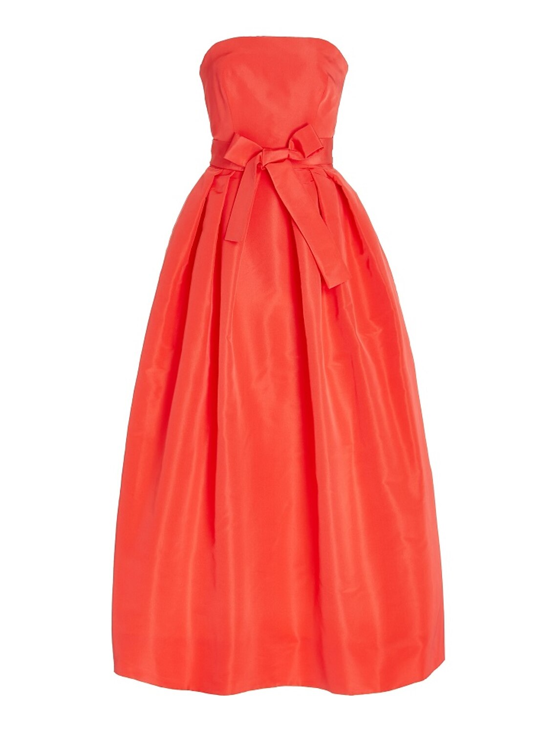 Wholesa A-Line Cocktail Dresses Minimalist Dress Wedding Guest Homecoming Tea Length Sleeveless Strapless Satin with Sash / Ribbon Pure Color