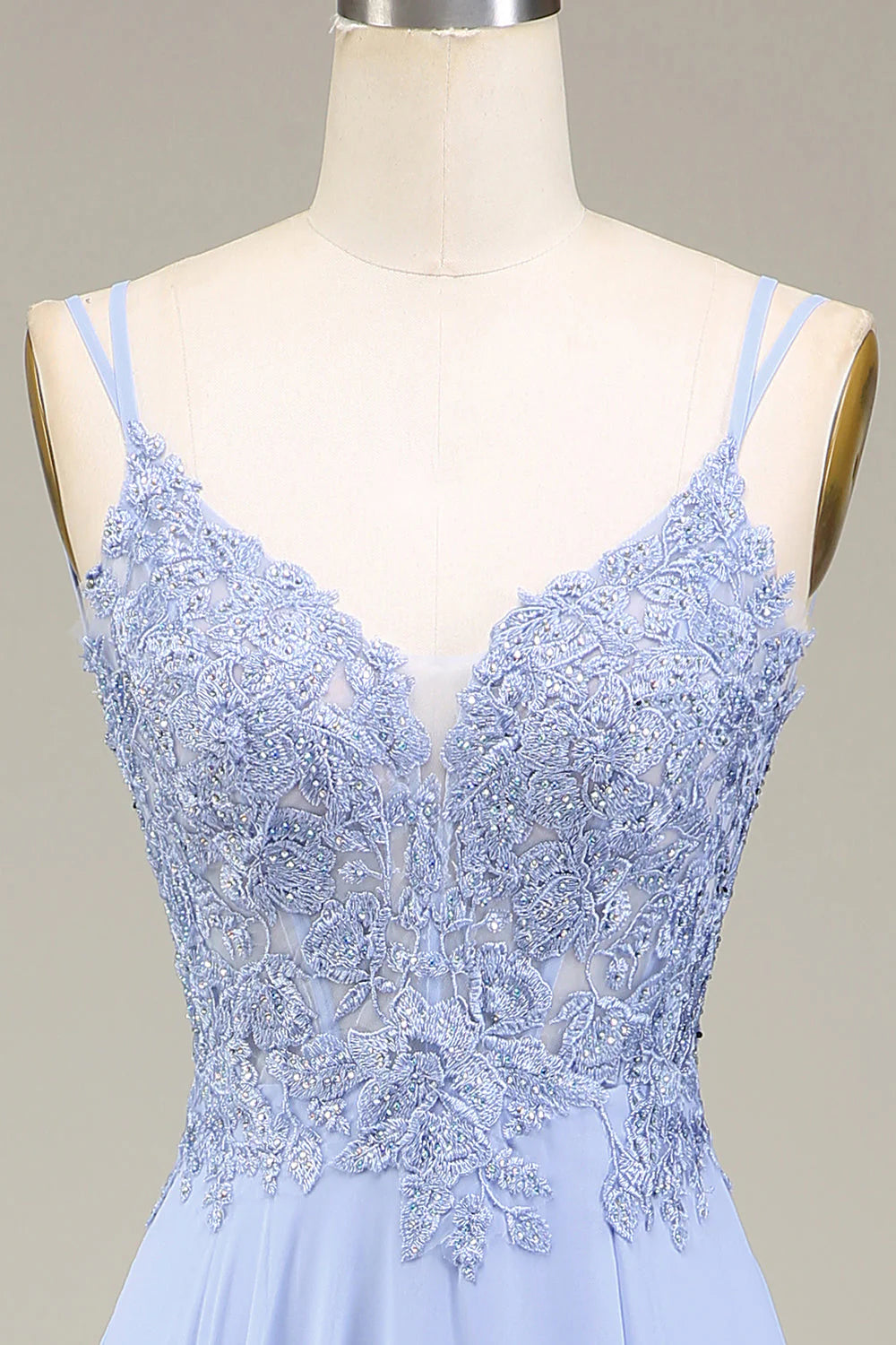 Wholesa A-Line Long Prom Dress with Appliques