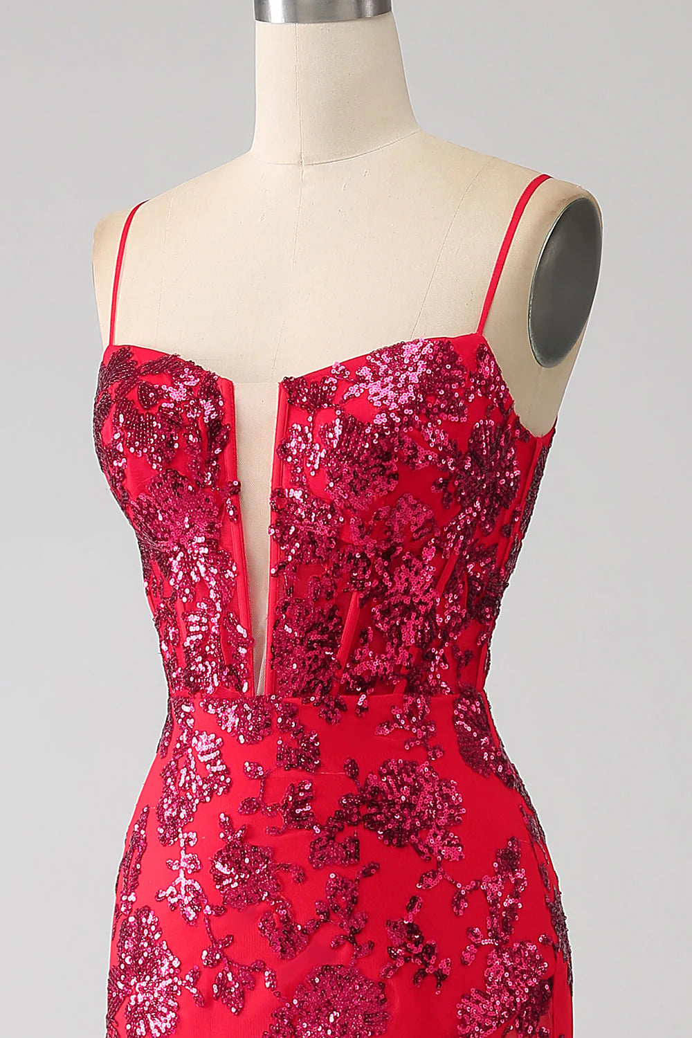 Wholesa Mermaid Sequins Prom Dress with Slit