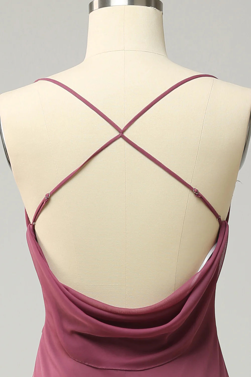 Wholesa Plus Size Spaghetti Straps Long Prom Dress with Slit