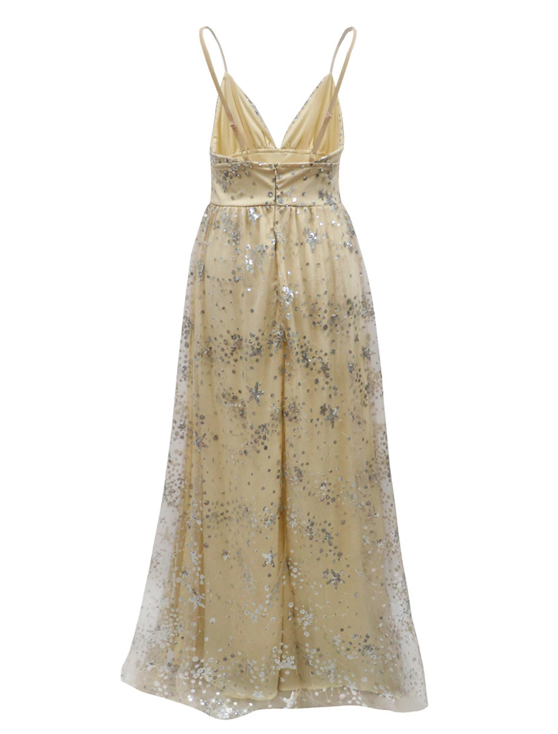 wholesale  A-Line Prom Dresses Sparkle Dress Homecoming Party Wear Floor Length Sleeveless V Neck Tulle with Sequin Tiered