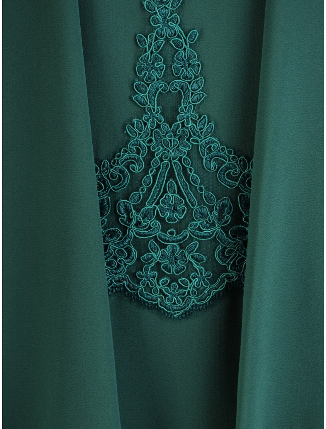 Wholesa Sheath / Column Mother of the Bride Dress Wedding Guest Elegant Party Jewel Neck Knee Length Chiffon Lace 3/4 Length Sleeve with Solid Color