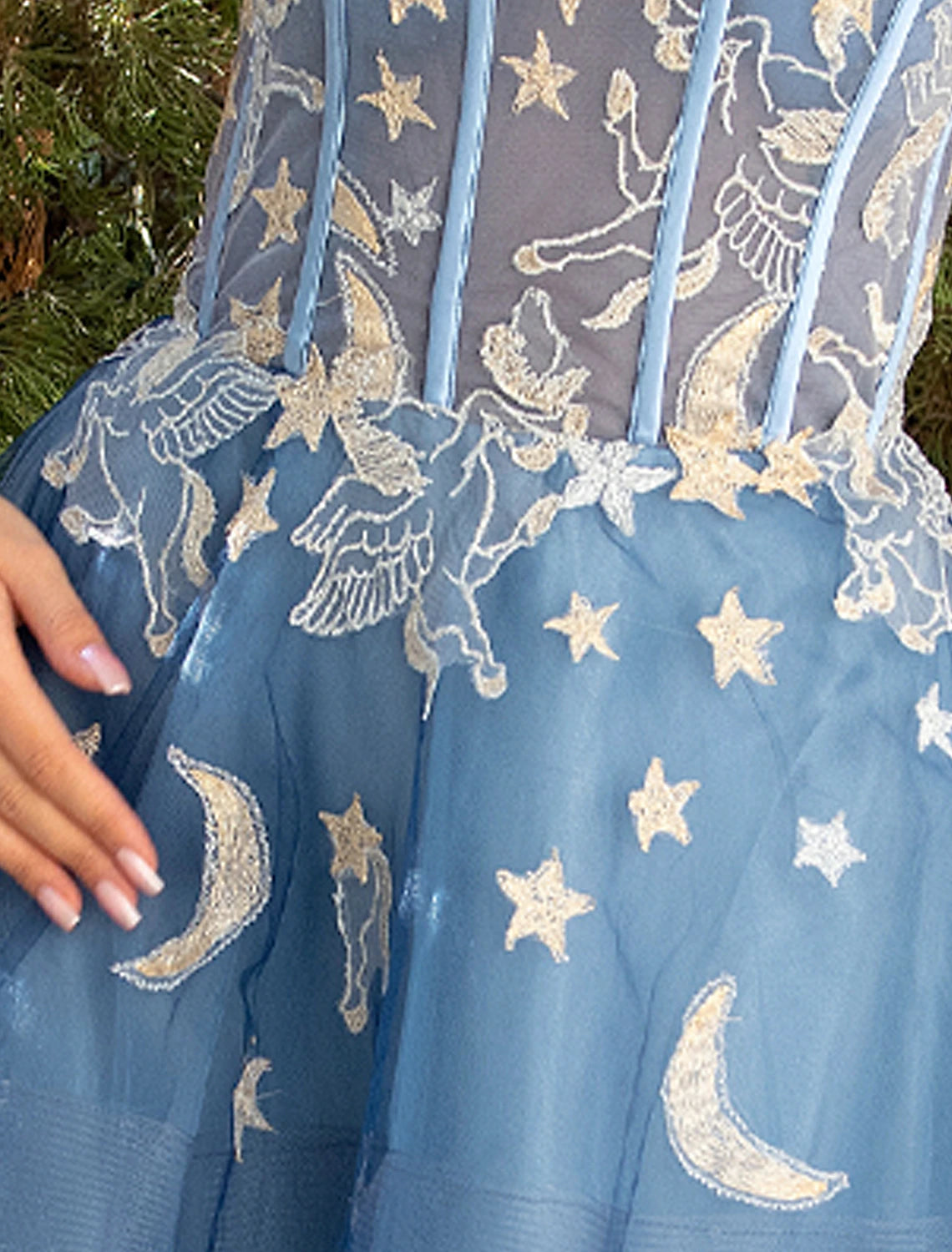 Wholesa Ball Gown Prom Dresses Luxurious Dress Wedding Party Birthday Court Train Sleeveless Strapless Lace with Sequin Appliques