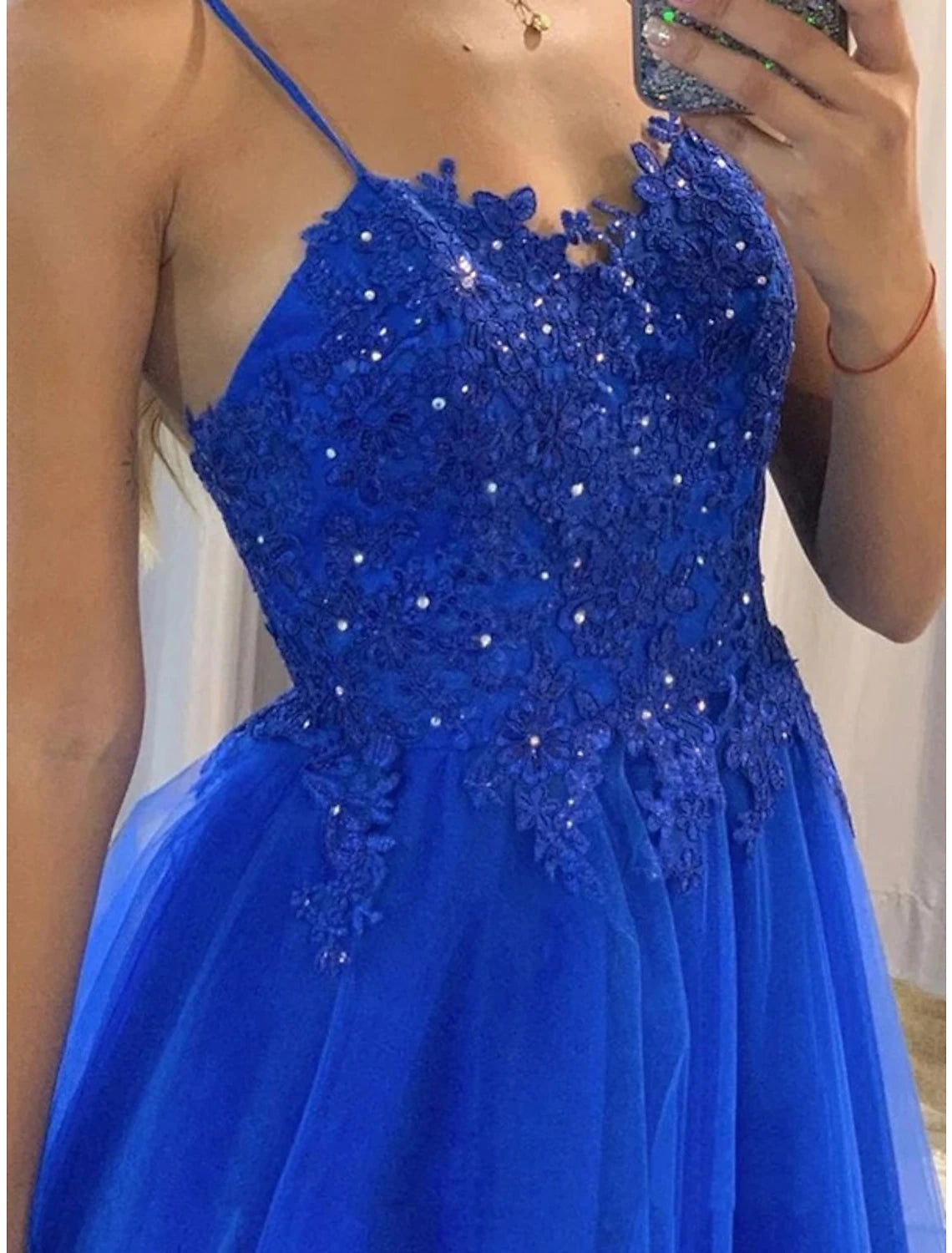 Wholesa A-Line Prom Dresses Princess Dress Formal Prom Floor Length Sleeveless Sweetheart Detachable Tulle Backless with Pleats Beading Appliques