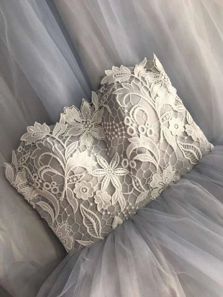 Wholesa A Line Bohemian Sweetheart Strapless Tulle Bridal Gown Wedding Dress