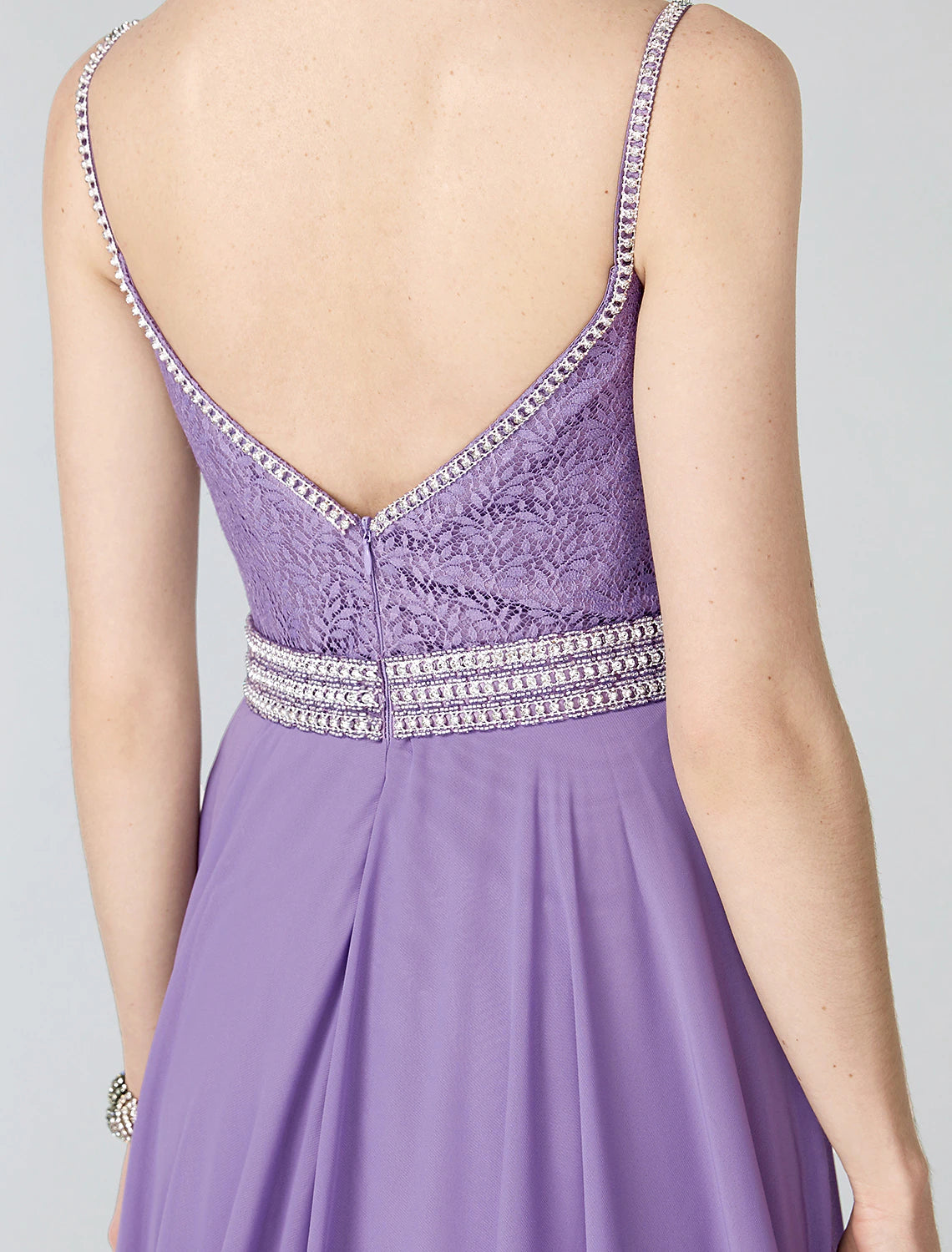 Wholesa Ball Gown Beaded & Sequin Holiday Cocktail Party Formal Evening Dress Plunging Neck Sleeveless Court Train Chiffon Metallic Lace with Sash / Ribbon Pleats Beading