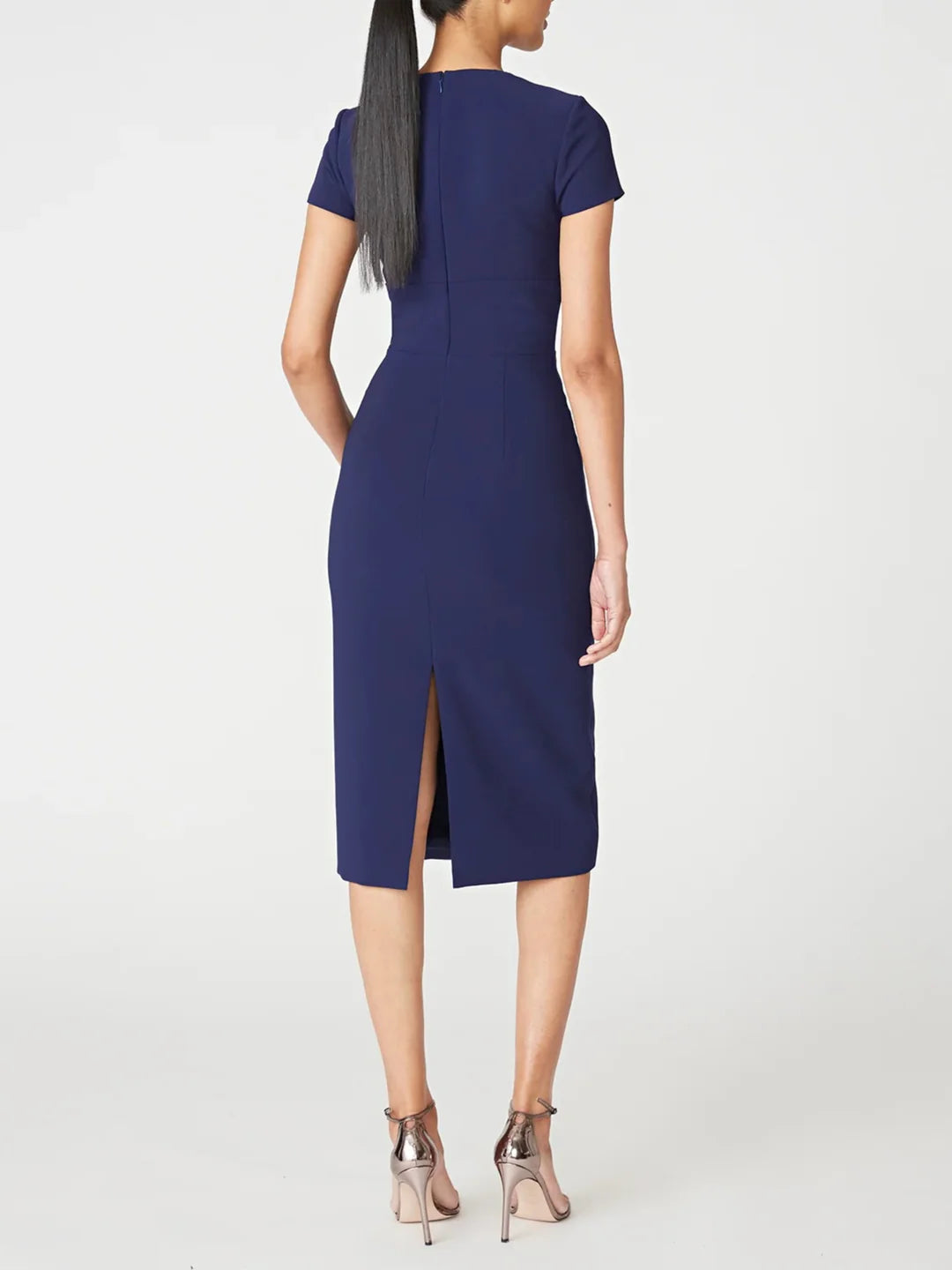 Wholesa Sheath Off-The-Shoulder Short Sleeves Tea-Length Mother Of The Bride Dresses