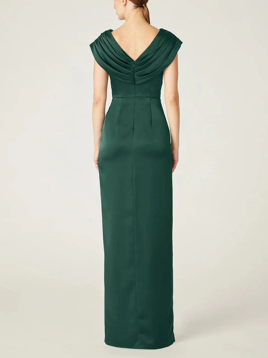 Wholesa Sheath V-Neck Sleeveless Floor-Length Mother Of The Bride Dress