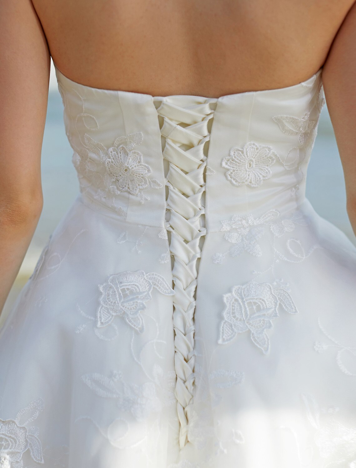 Wholesa Hall Boho Wedding Dresses A-Line Sweetheart Strapless Knee Length Lace Bridal Gowns With Lace