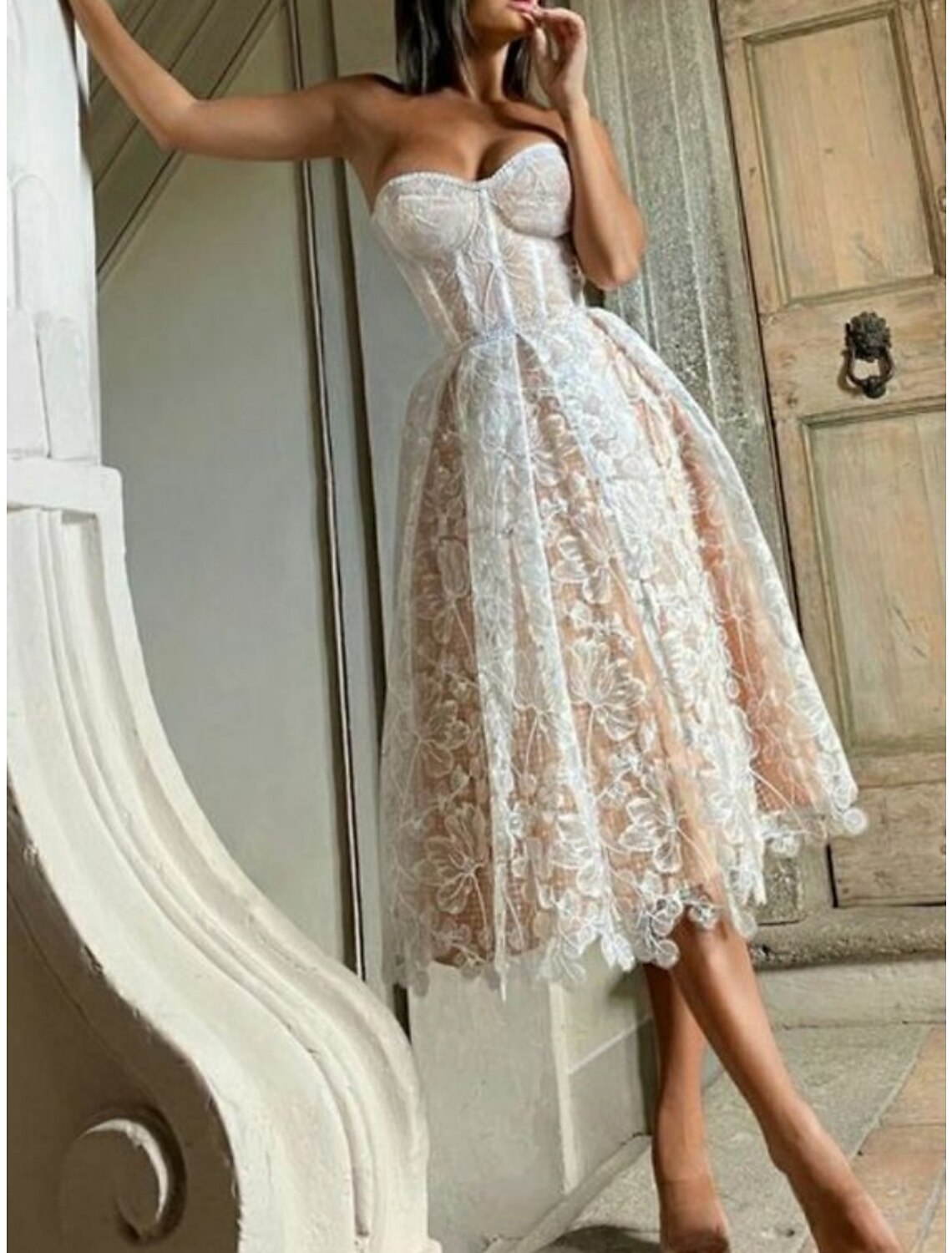 Wholesa Black Wedding Dresses Formal A-Line Scoop Neck Sleeveless Floor Length Lace Satin Fall Halloween Reception Bridal Gowns With Pleats Beading