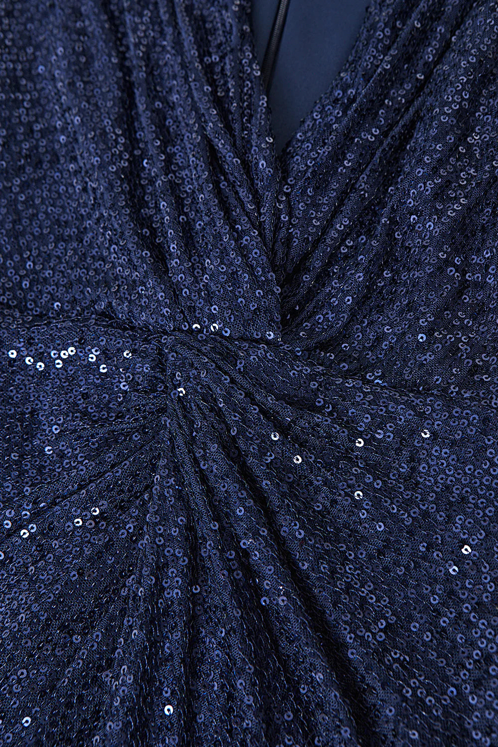 Wholesa Sheath Sequins V-neck Midi Cocktail Dress Wedding Guest Dresses with Slit