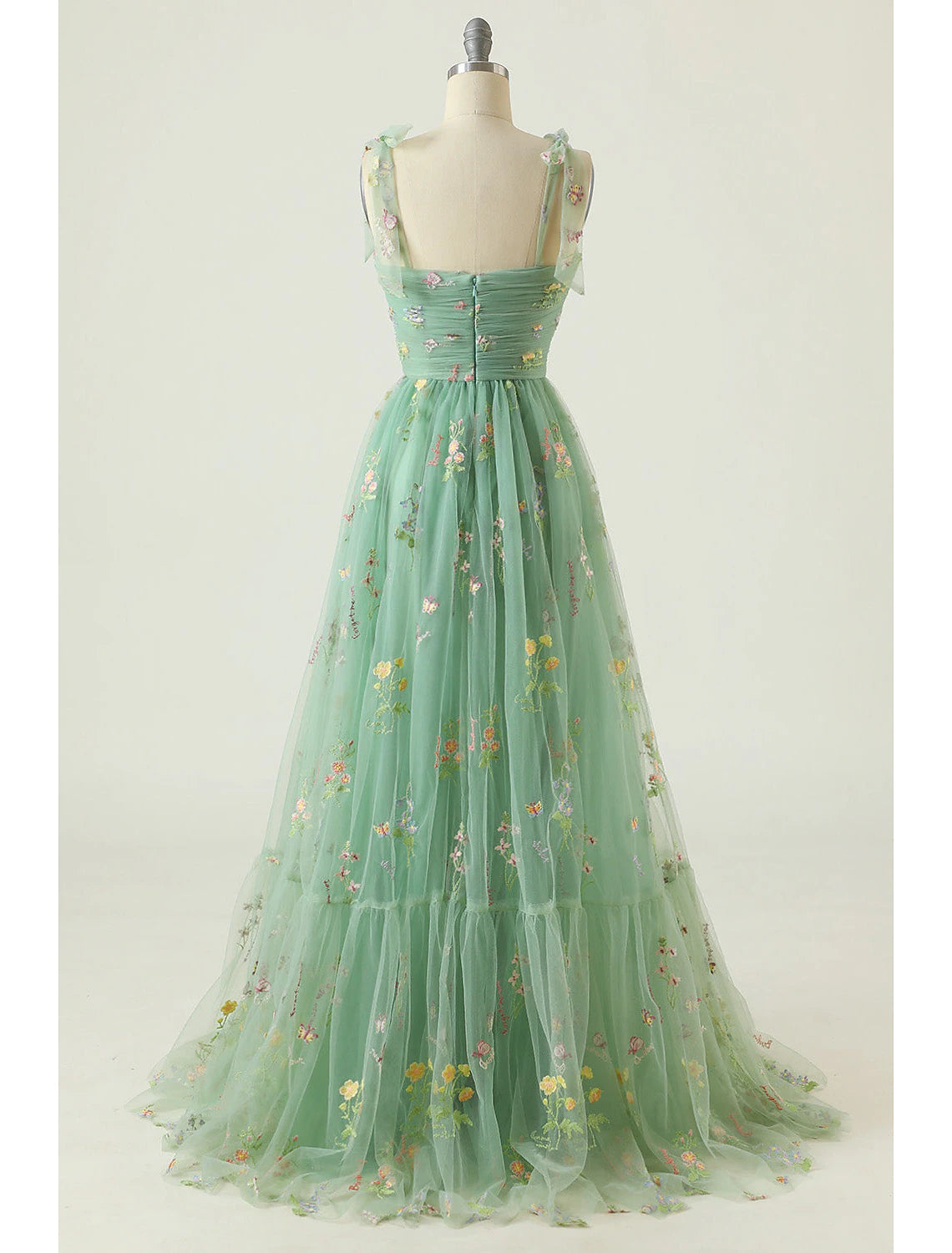 wholesale  A-Line Prom Dresses Floral Dress Formal Wedding Guest Floor Length Sleeveless Sweetheart Lace Backless with Pleats Ruched